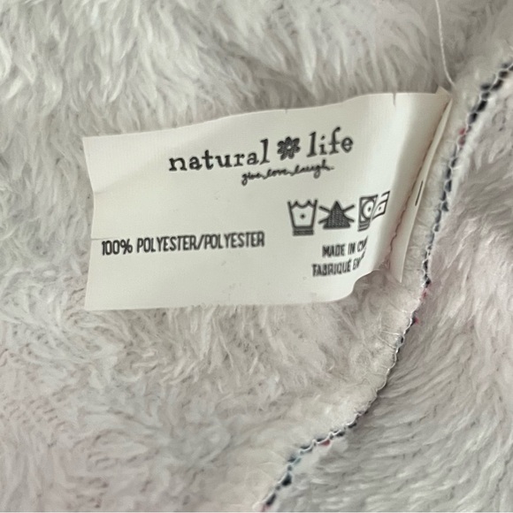 Natural Life Plush Fleece One Piece Pajamas Boho Print L/XL Cabincore Loungewear - Picture 11 of 13